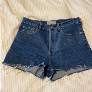 Everlane cutoff denim shorts